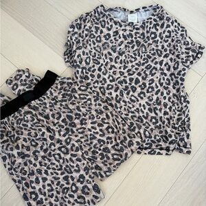 PINK Victoria's Secret Animal Print Pajama Set